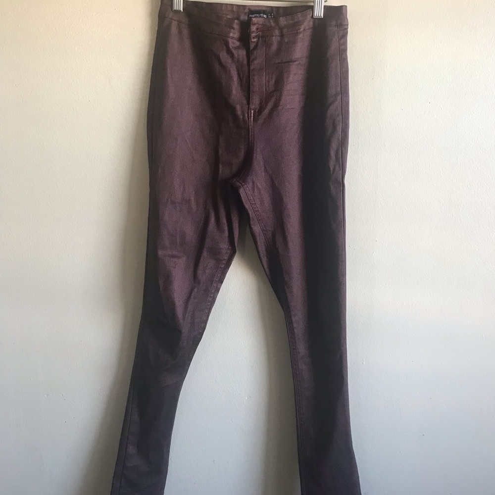 Burgundy jeans